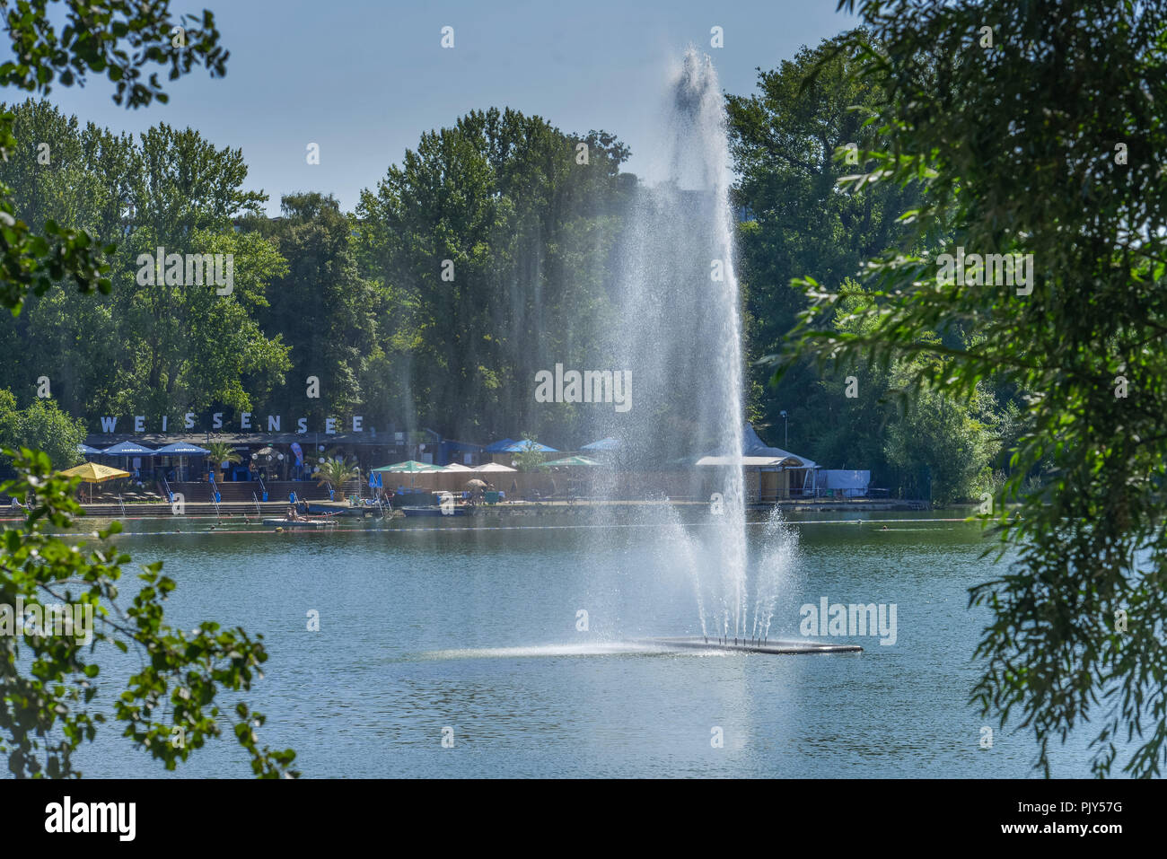 Weißen See, Weißer See, Berlin, Deutschland/weißer See, Weisser Siehe, Weißensee, Deutschland/Weißensee Stockfoto