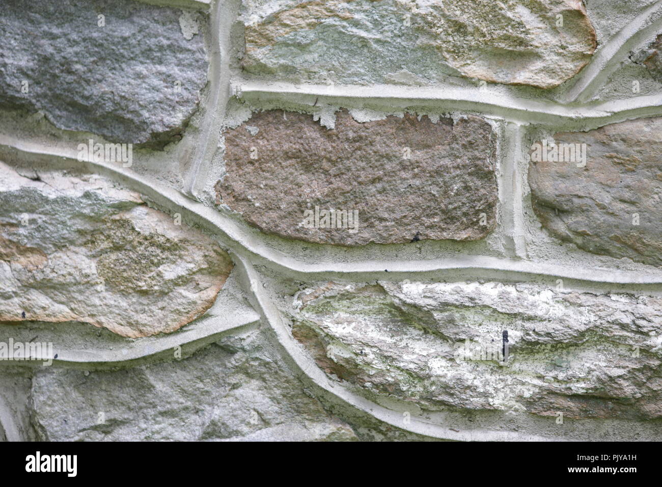Fassade aus Stein Wand-, Außen Stockfoto