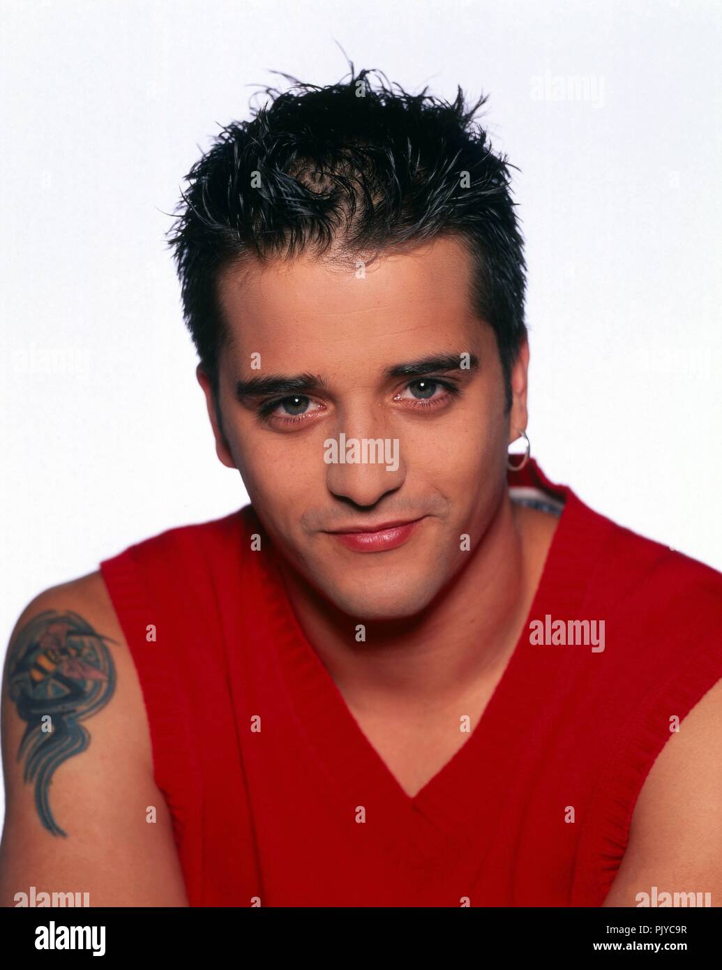 Paul Marazzi von 'A1', britische Boyband in Köln, Deutschland 1999