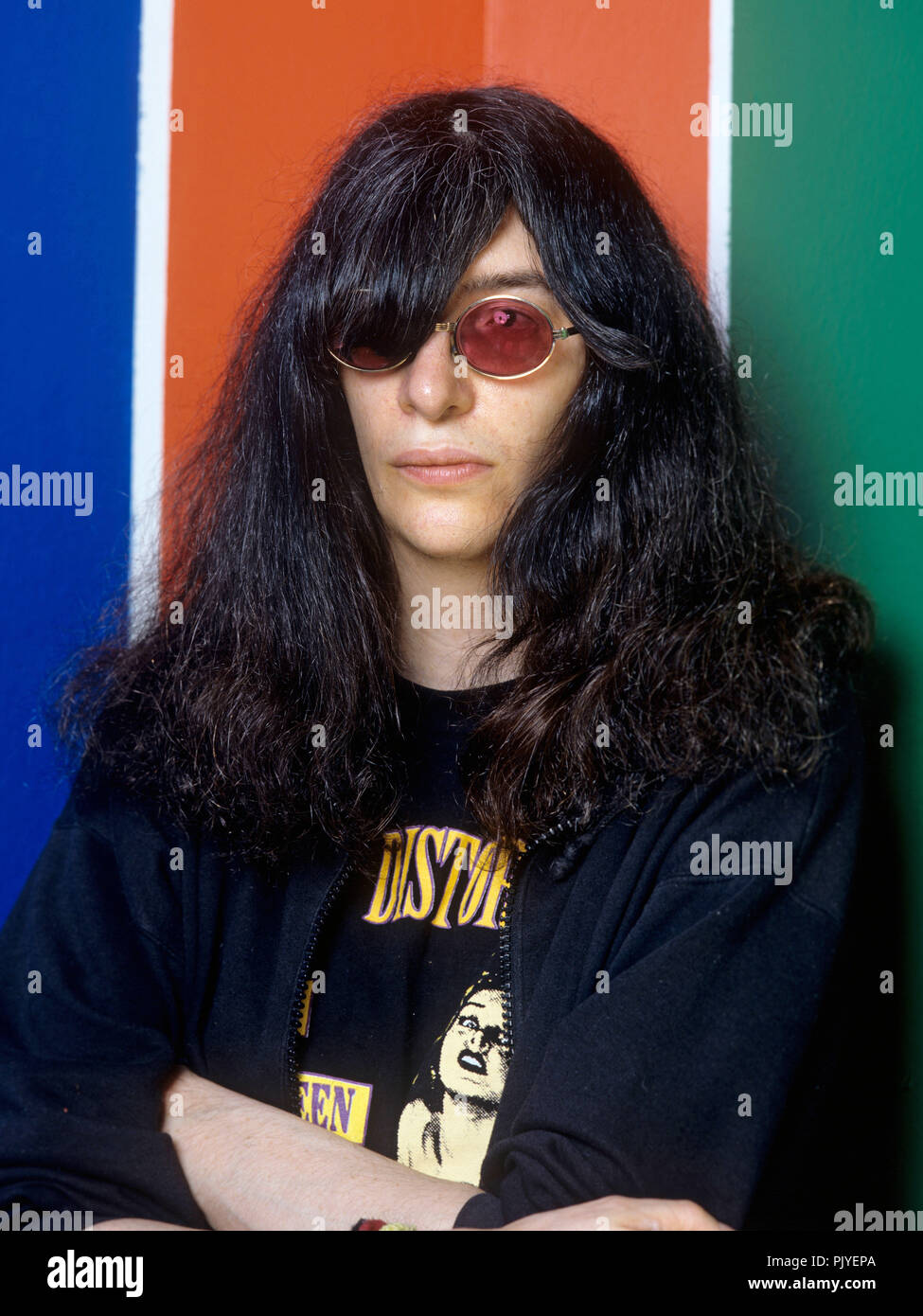 Joey Ramone (Ramones) im Dezember 1993 in MÃ_nchen/München. | Verwendung weltweit Stockfoto