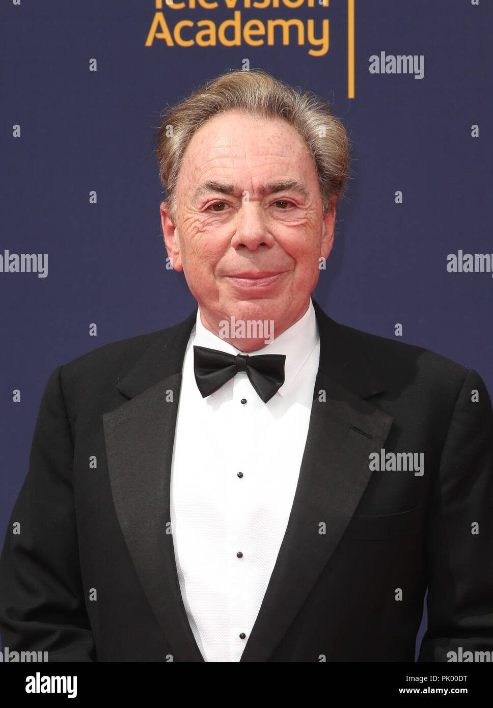 Los Angeles, Ca, USA. 9 Sep, 2018. Sir Andrew Lloyd Webber, an der 2018 Creative Arts Emmy Awards - Tag 2 auf der Microsoft Theatre L.A. Leben in Los Angeles, Kalifornien am 9. September 2018. Credit: Faye Sadou/Medien Punch/Alamy leben Nachrichten Stockfoto