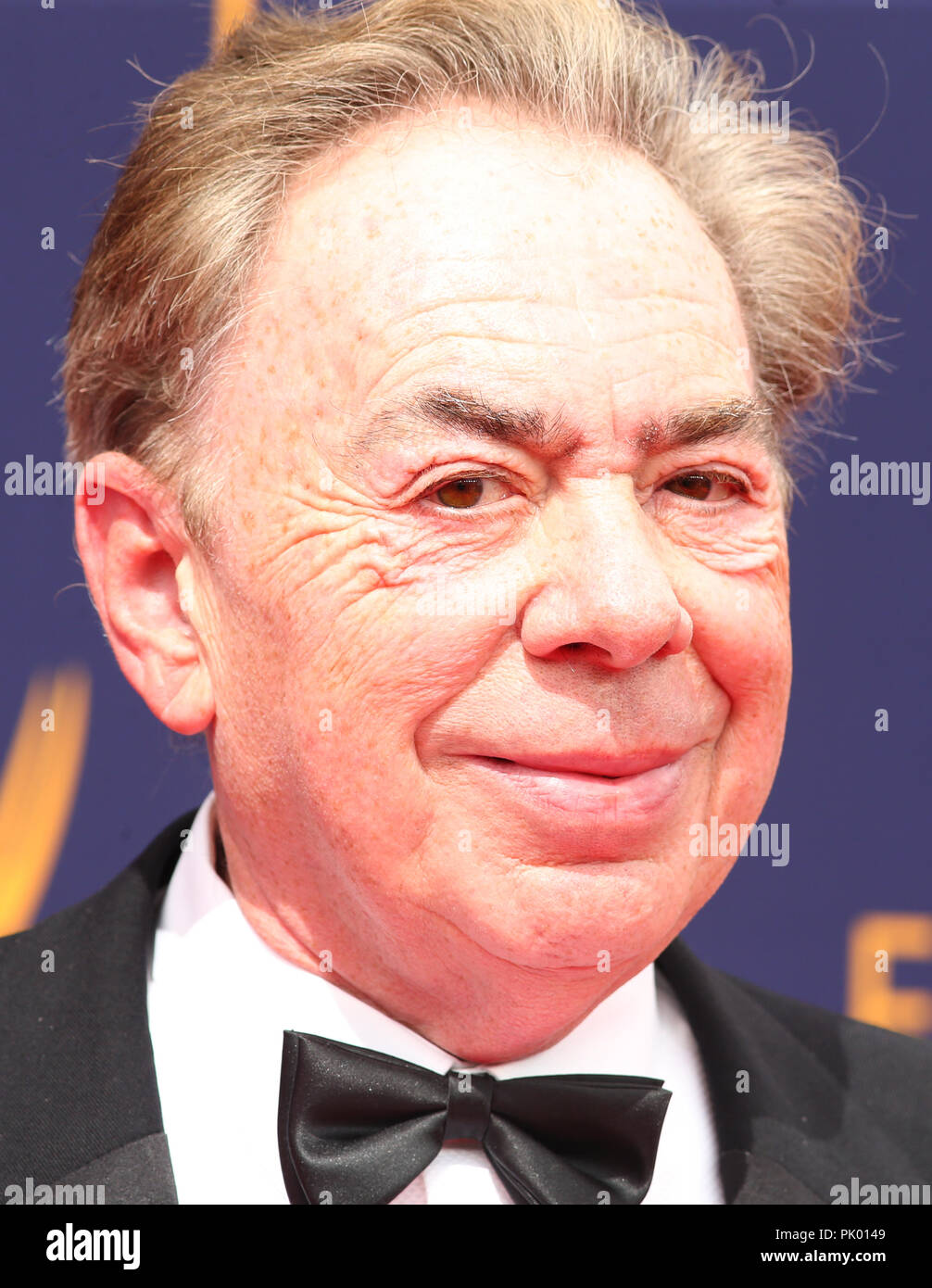 Los Angeles, Ca, USA. 9 Sep, 2018. Sir Andrew Lloyd Webber, an der 2018 Creative Arts Emmy Awards - Tag 2 auf der Microsoft Theatre L.A. Leben in Los Angeles, Kalifornien am 9. September 2018. Credit: Faye Sadou/Medien Punch/Alamy leben Nachrichten Stockfoto