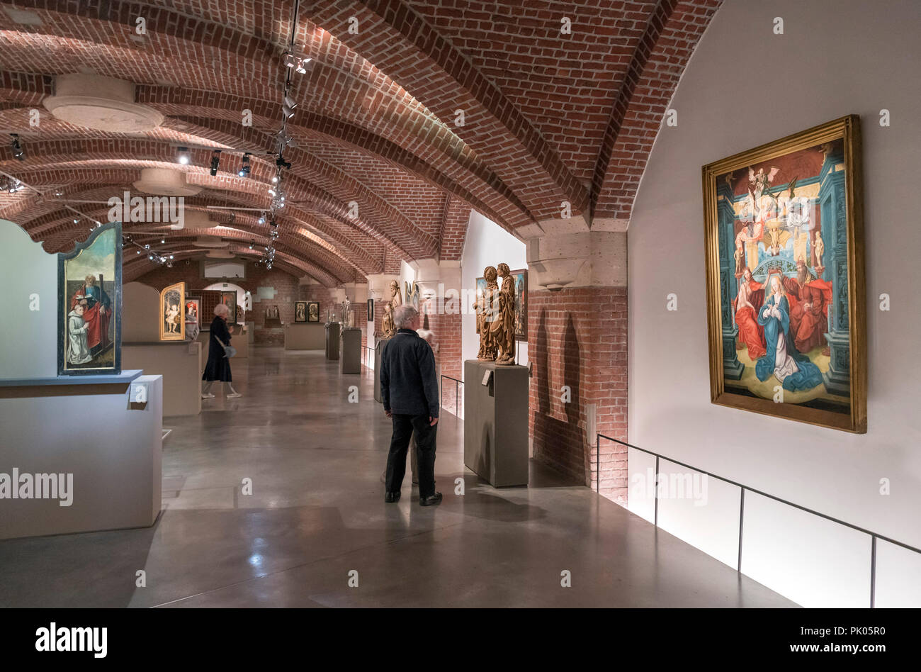 Galerie im Palais des Beaux Arts in Lille, Frankreich Stockfoto