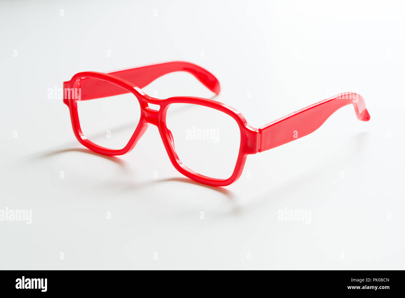 Rote Farbe Brillen frame Stockfoto