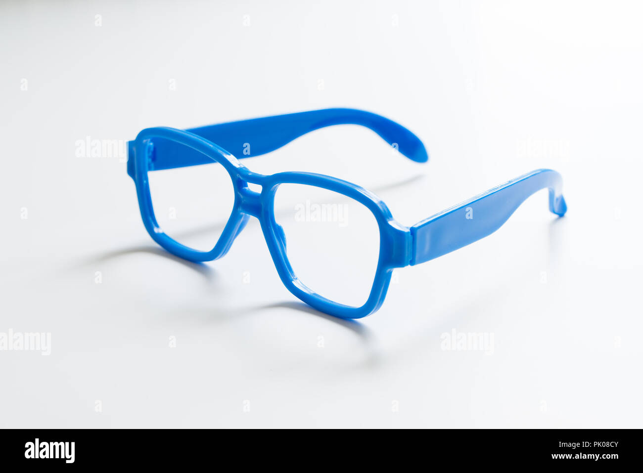 Blaue Farbe Brillen frame Stockfoto