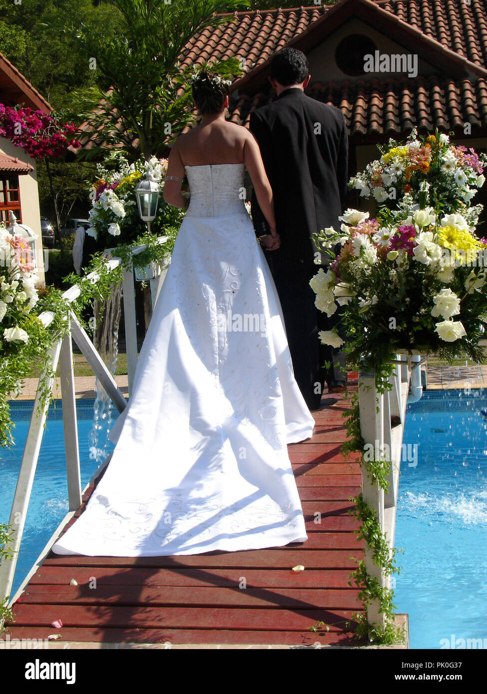 Zeremonie der Ehe, Braut, São Paulo, Brasilien São Paulo Stockfoto