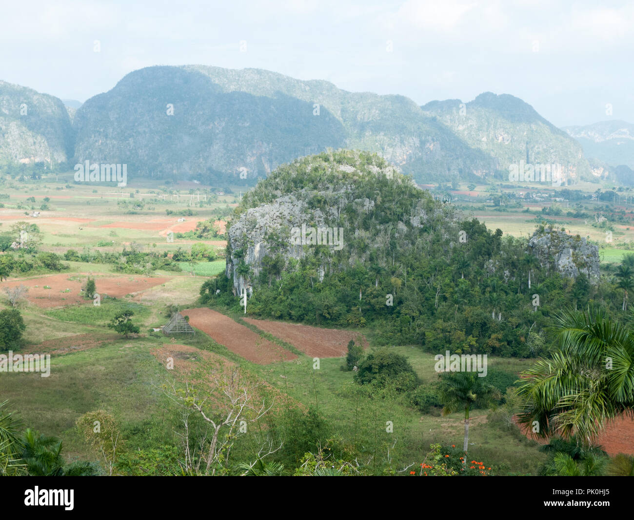 Anzeigen von vinales Kuba Stockfoto