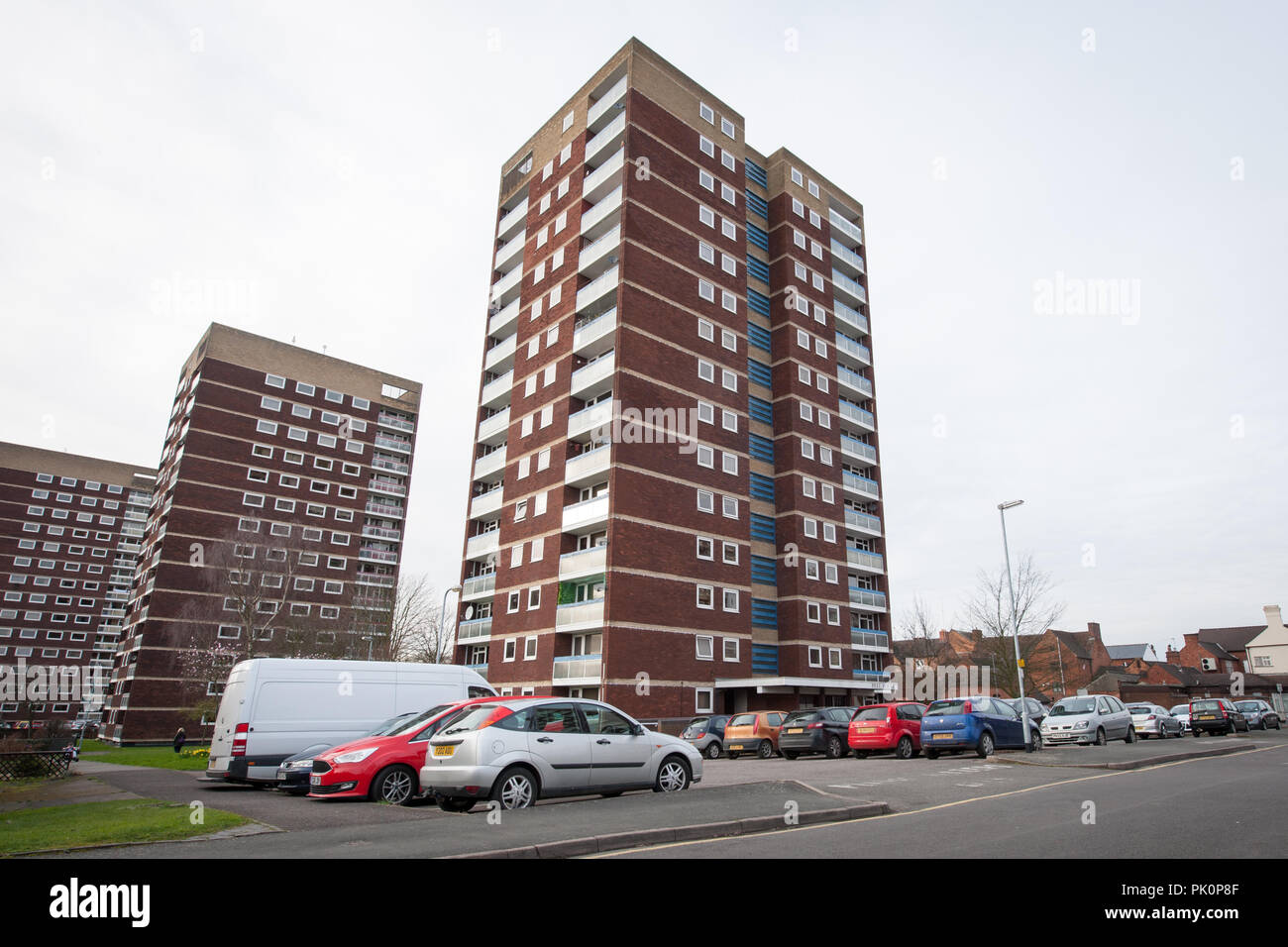 Hochhaus-Wohnungen Stockfoto