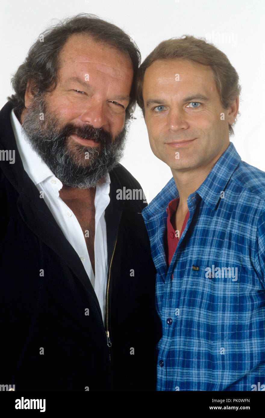 Bud Spencer und Terence Hill am 05.09.1983 in München.