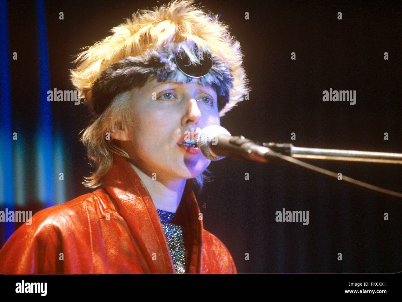 Annette Humpe (Ideal) am 10.12.1981 in München. | Verwendung weltweit Stockfoto