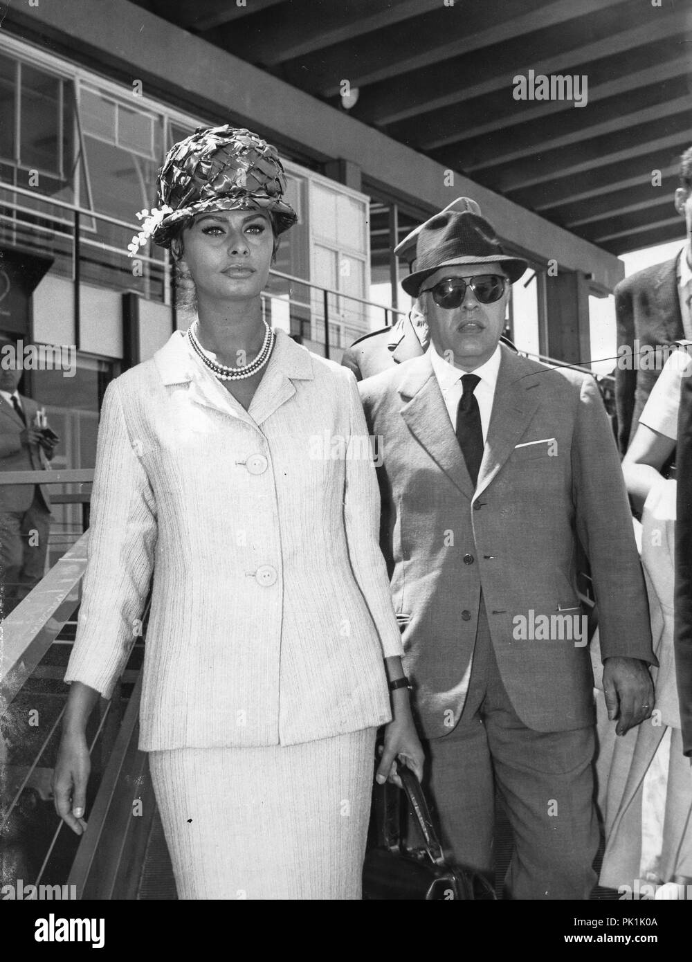 Sophia Loren, Carlo Ponti, 1961 Stockfoto