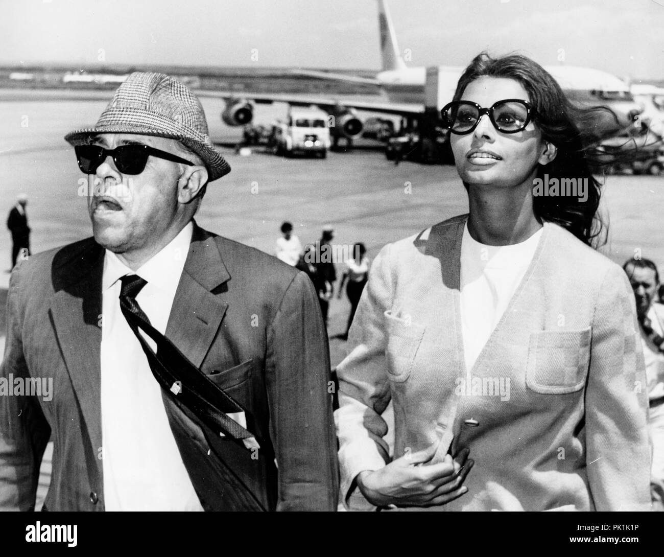 Sophia Loren, Carlo Ponti, Rom 1966 Stockfoto