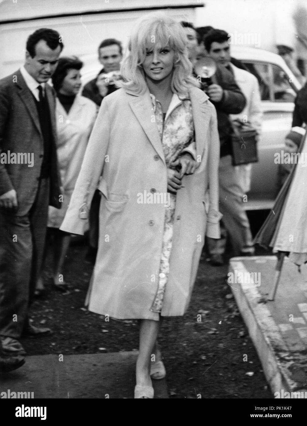Gina Lollobrigida auf dem Set des Films La Bellezza di Ippolita, 1962 Stockfoto
