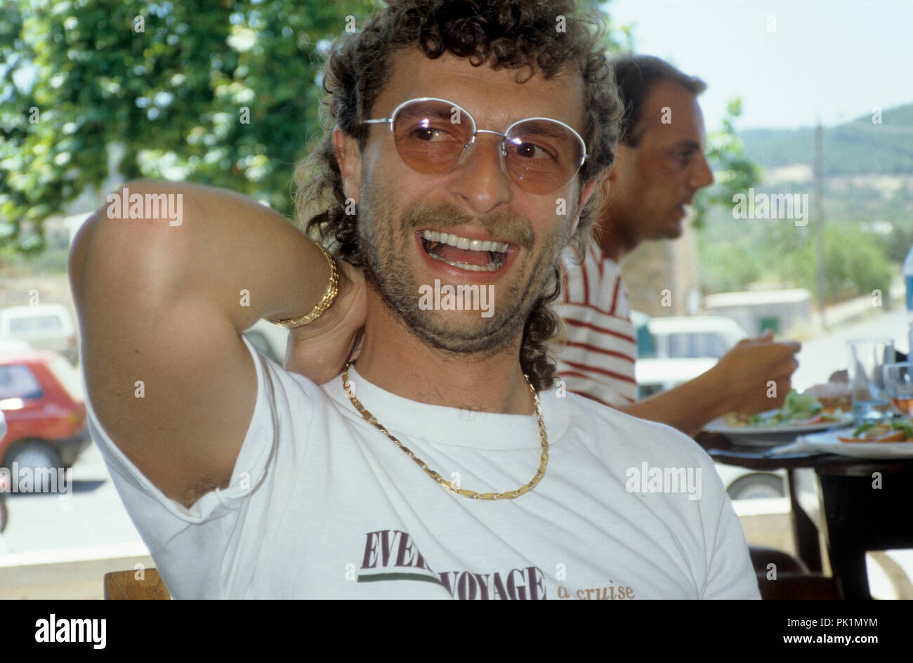 Michael Cretu im Juni 1988 auf Ibiza. | Verwendung weltweit Stockfoto