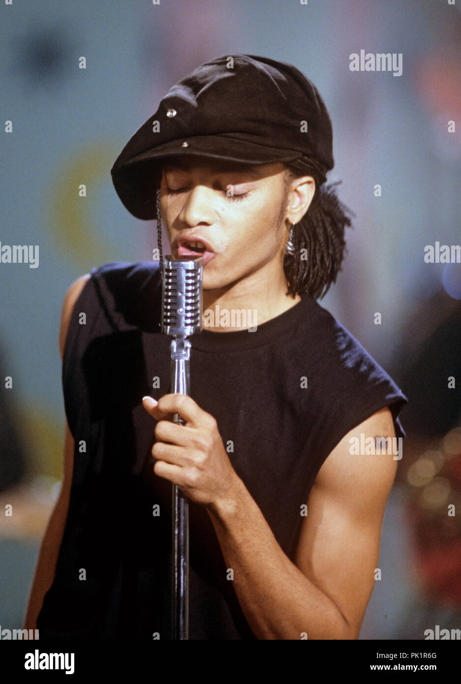 Terence Trent D'Arby am 10.09.1987 in München. | Verwendung weltweit Stockfoto