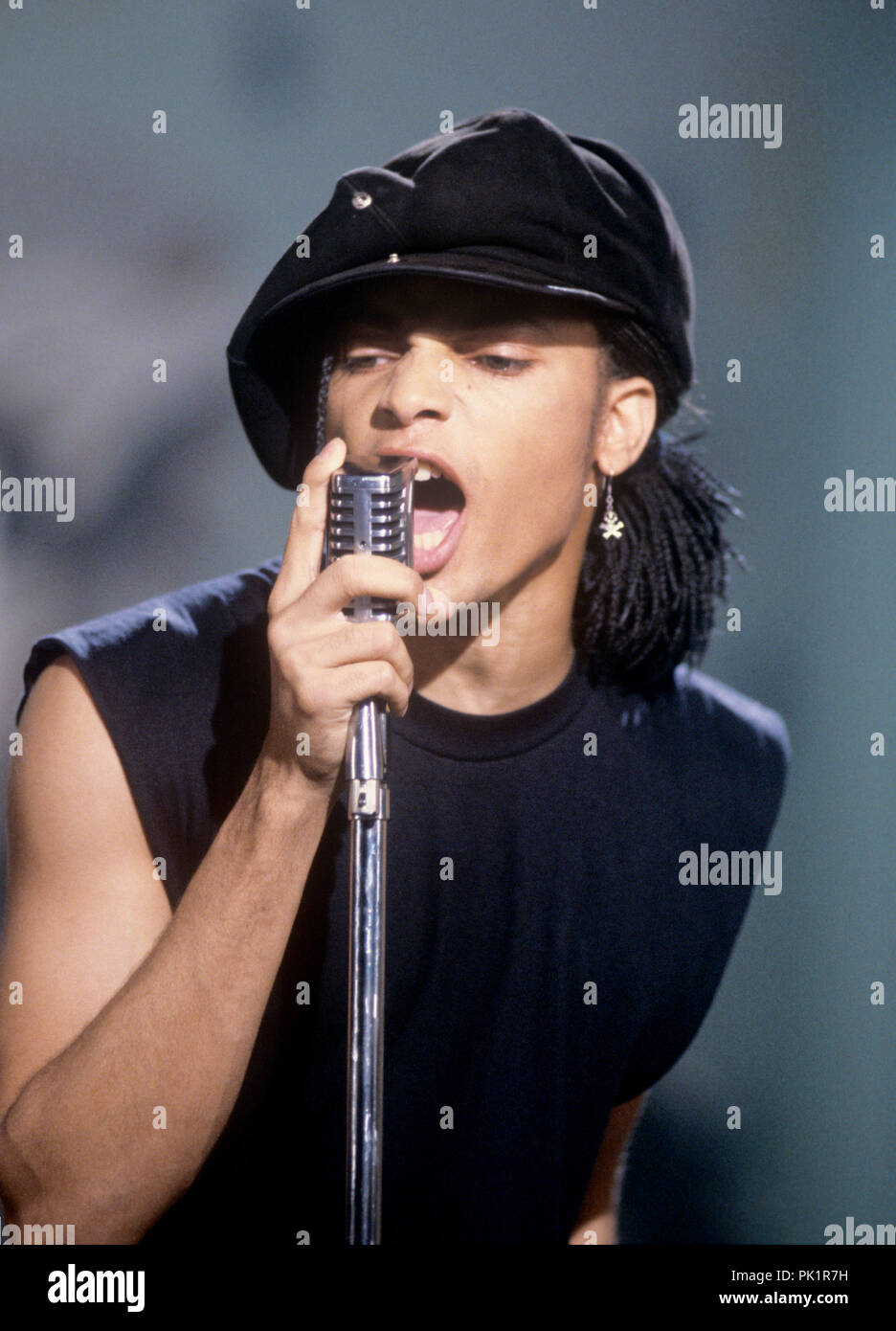 Terence Trent D'Arby am 10.09.1987 in München. | Verwendung weltweit Stockfoto