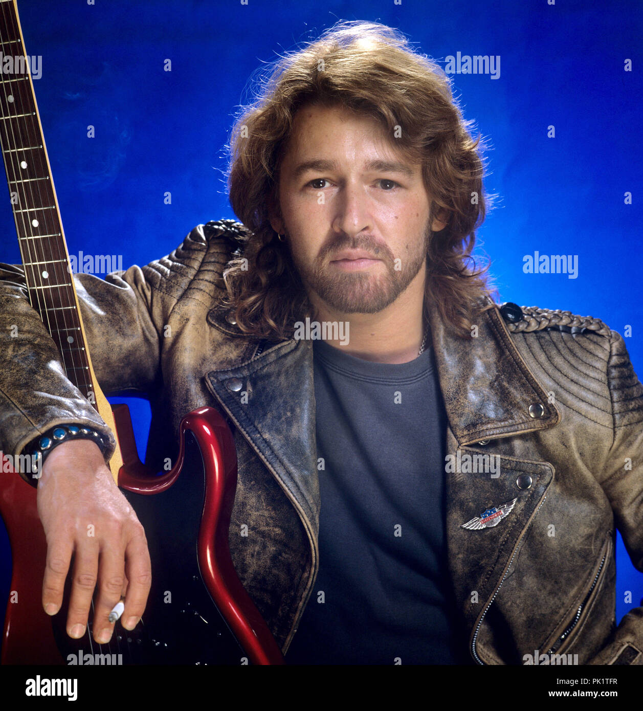 Peter Maffay am 16.08.1984 in Tutzing. | Verwendung weltweit Stockfoto