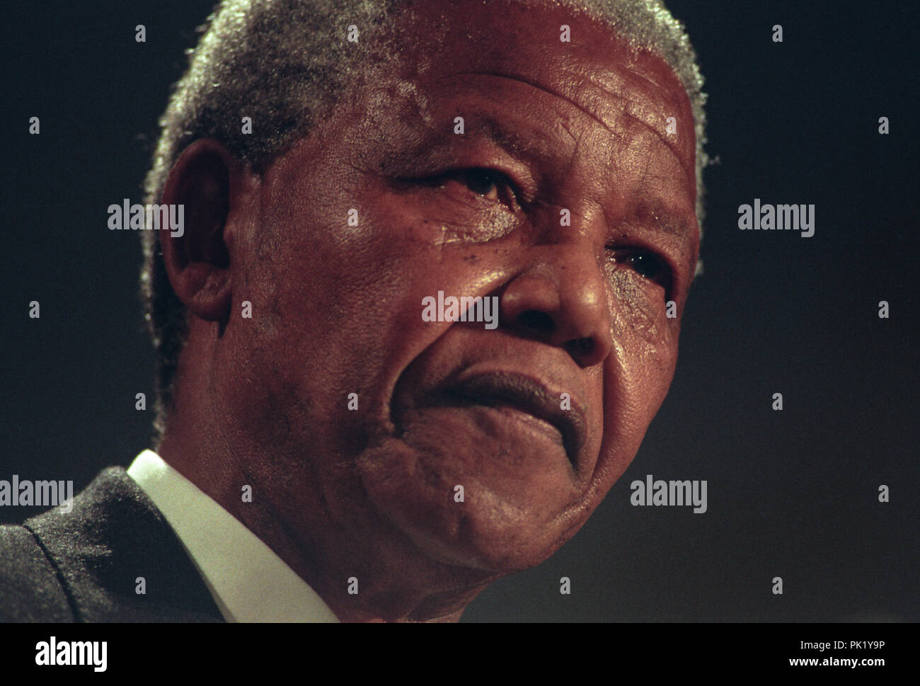Nelson Mandela, erhält die Freiheit der Stadt, in Glasgow, Schottland, im Oktober 1993. Rex 220879 JSU. Stockfoto