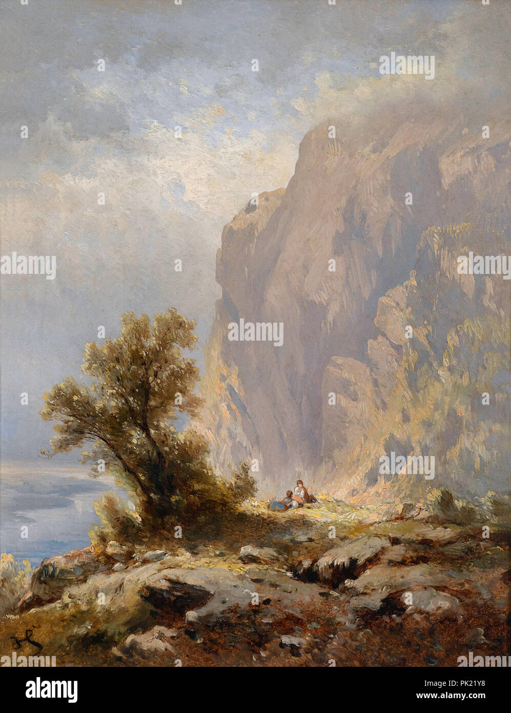 Haunold Carl Franz Emanuel - auf der Eisenmauer (Berg am Attersee in Oberösterreich) Stockfoto