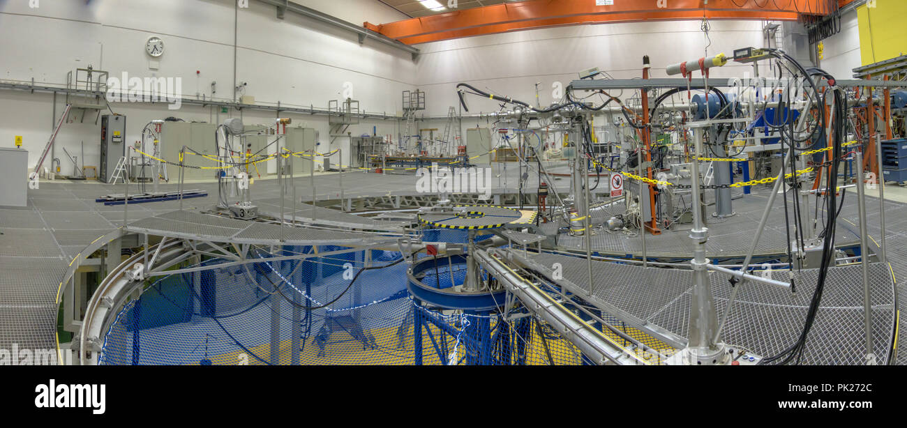 Braunschweig, untere Saxona, Deutschland, August 8., 2018: die Experimentierhalle des PTB Teilchenbeschleuniger Stockfoto