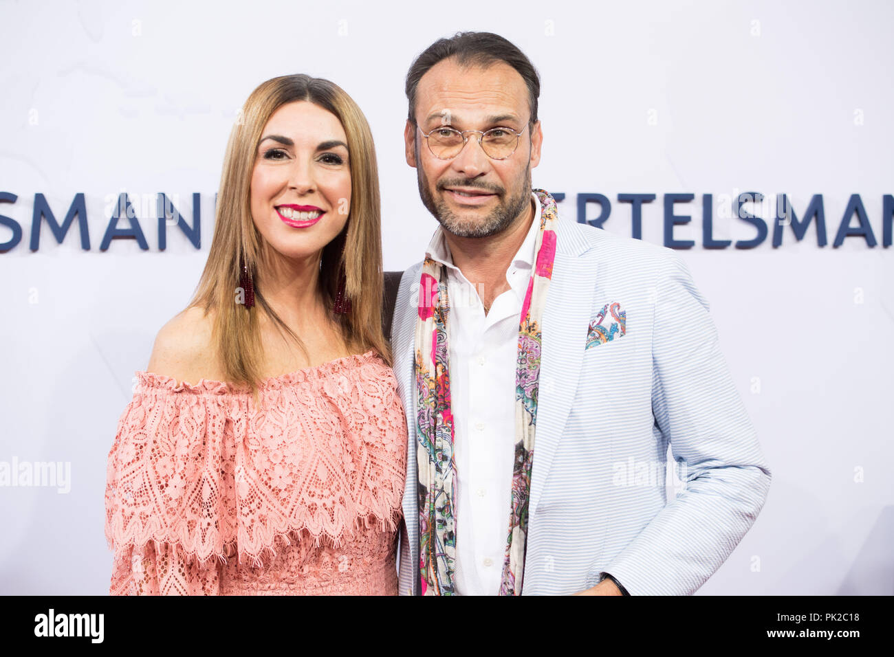 Judith WILLIAMS, Links, Investor, und ihr Ehemann Alexander Klaus Stecher, Brustbild, Empfang der Gäste zur "Bertelsmann Party 2018" in der Repraesentanzhaus in Berlin, Deutschland am 06.09.2018. | Verwendung weltweit Stockfoto