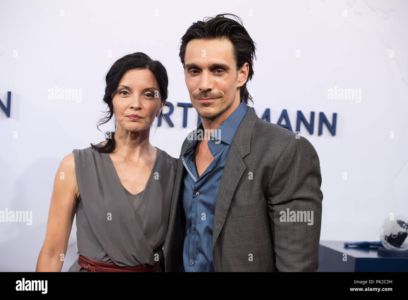 Berlin, Deutschland. 07 Sep, 2018. Philipp CHRISTOPHER, Schauspieler, Michelle GLICK, Schauspielerin, Empfang der Gäste für die "Bertelsmann Party 2018" in der Repraesentanzhaus in Berlin, Deutschland am 06.09.2018. | Verwendung der weltweiten Kredit: dpa/Alamy leben Nachrichten Stockfoto