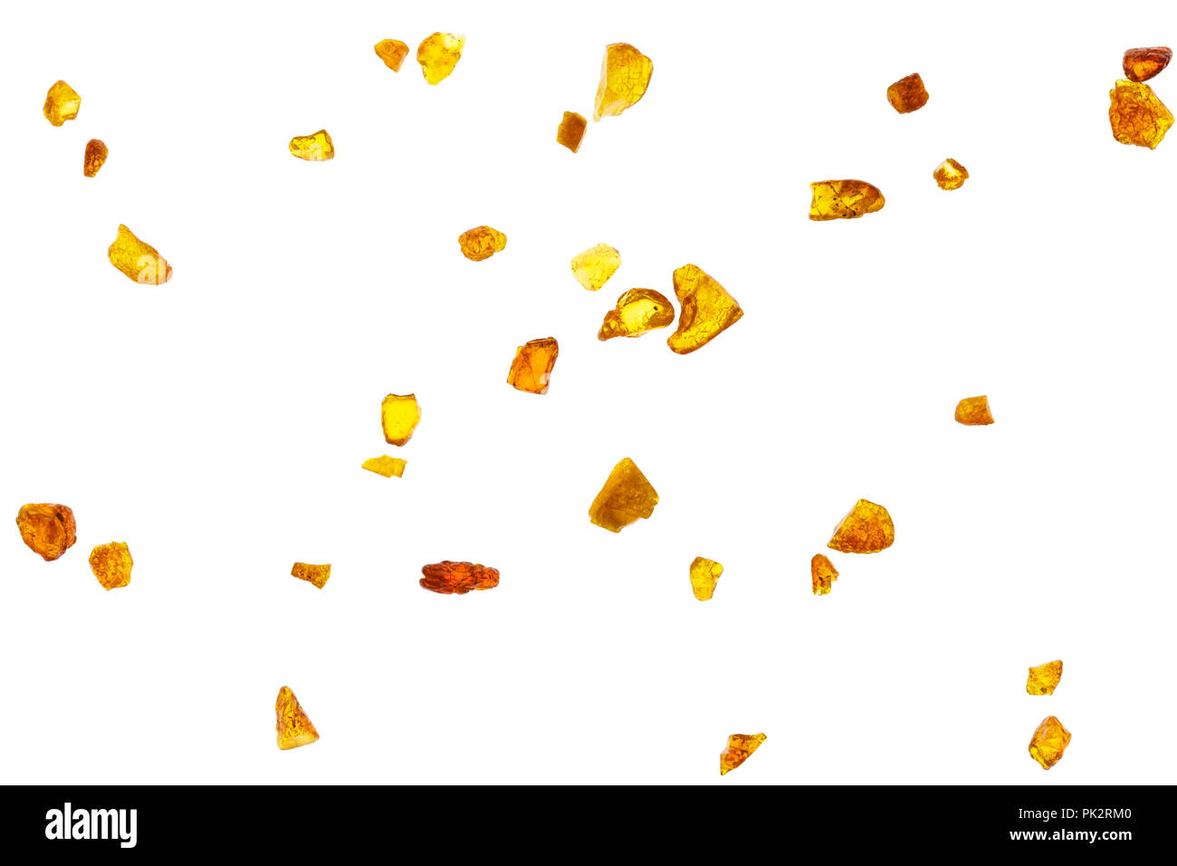 Amber abstrakt Hintergrund aus kleinen Stücken Stockfoto