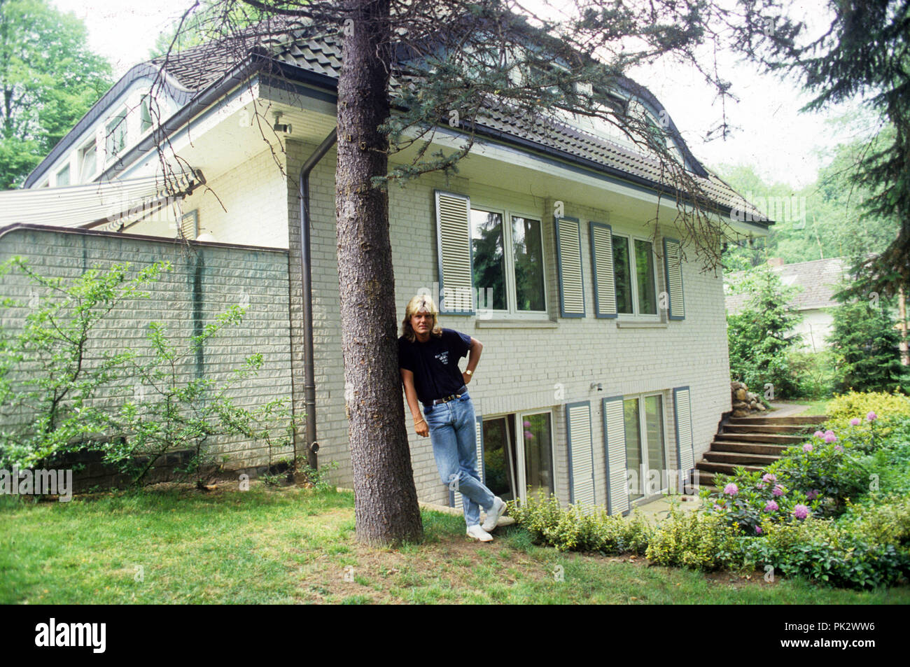 Dieter Bohlen am 29.05.1988 in Hamburg. | Verwendung weltweit Stockfoto