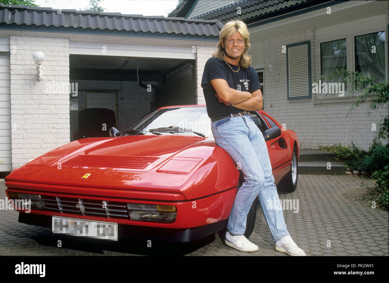 Dieter Bohlen am 29.05.1988 in Hamburg. | Verwendung weltweit Stockfoto