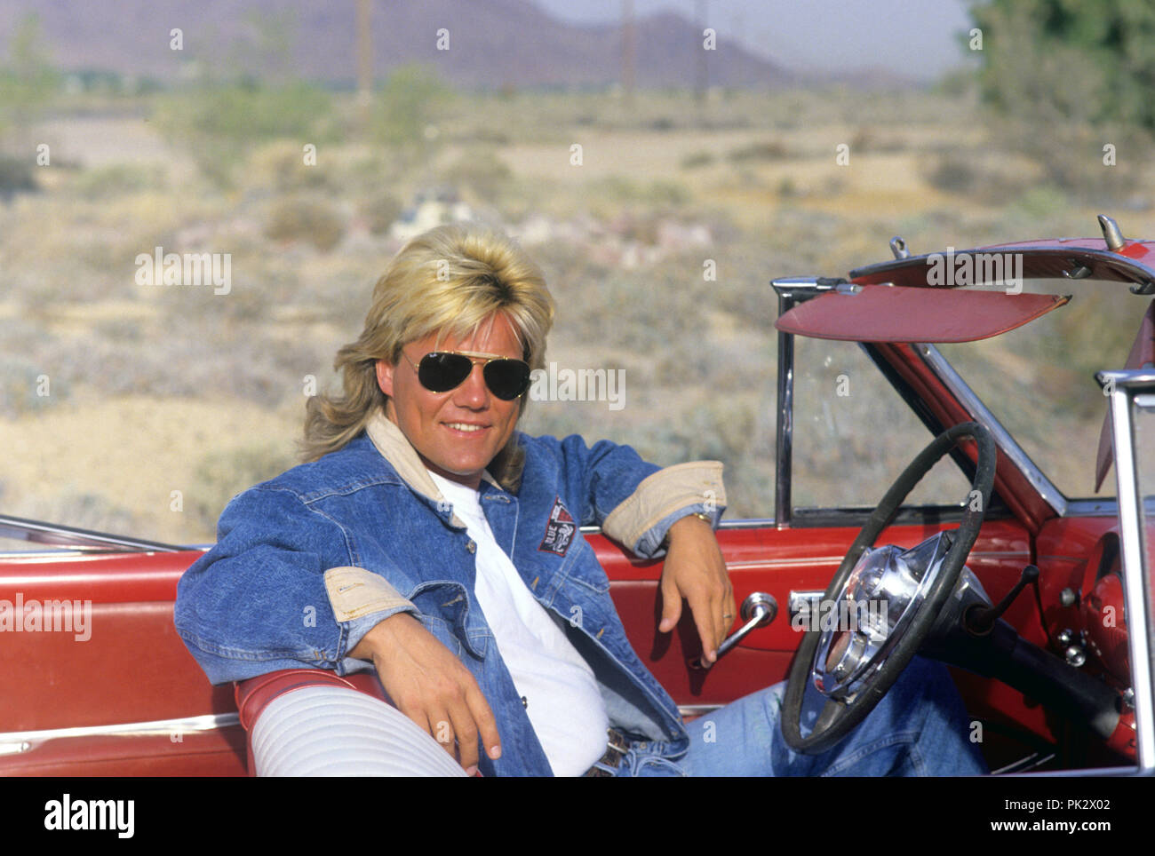 Dieter Bohlen am 01.04.1988 in. | Verwendung weltweit Stockfoto
