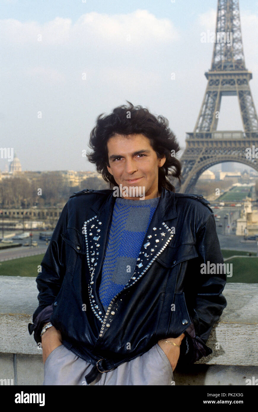 Thomas Anders (Modern Talking) am 19.03.1985 in Paris. | Verwendung weltweit Stockfoto