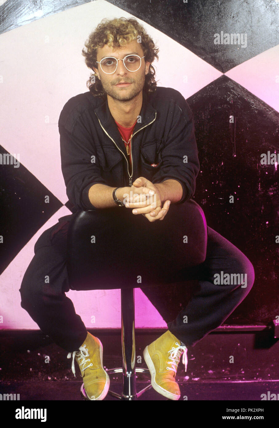 Michael Cretu am 08.01.1985 in Neuwied. | Verwendung weltweit Stockfoto