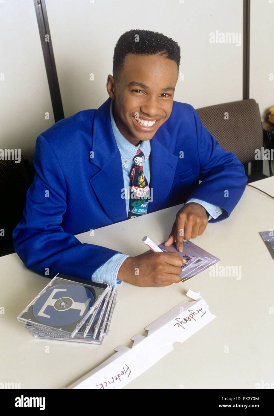 Tevin Campbell am 23.03.1992 in München. | Verwendung weltweit Stockfoto