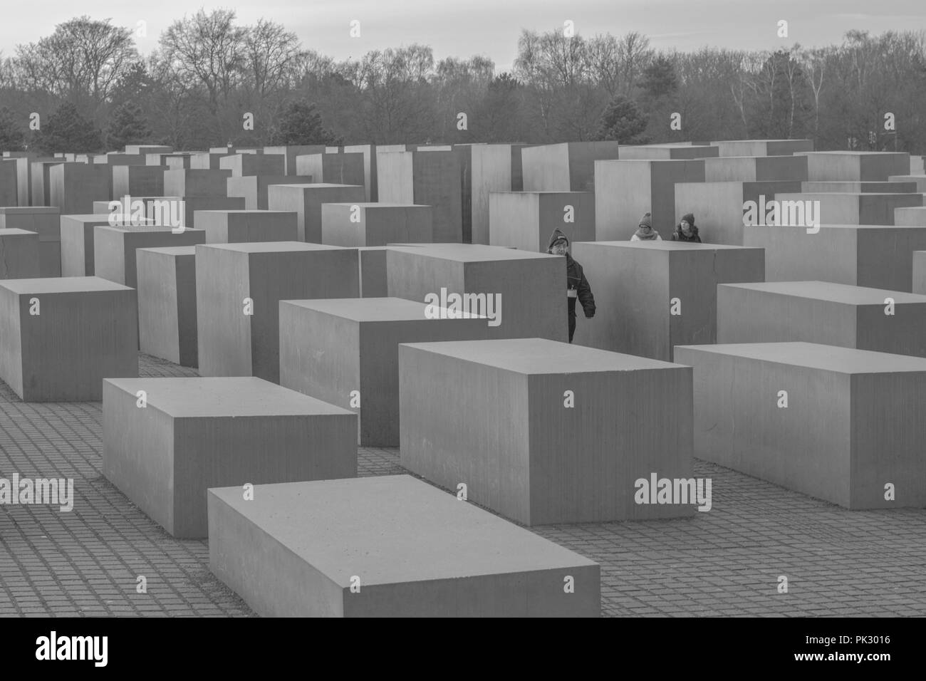 Denkmal für die ermordeten Juden Europas, Berlin, Denkmal für die ermordeten Juden Europas das Denkmal von judes Berlin Stockfoto