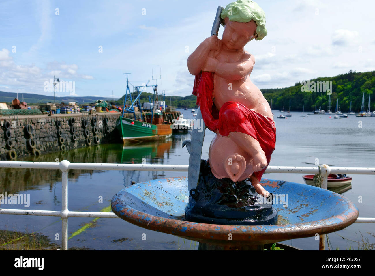 Trinkbrunnen, Tobermory, Isle of Mull Stockfoto