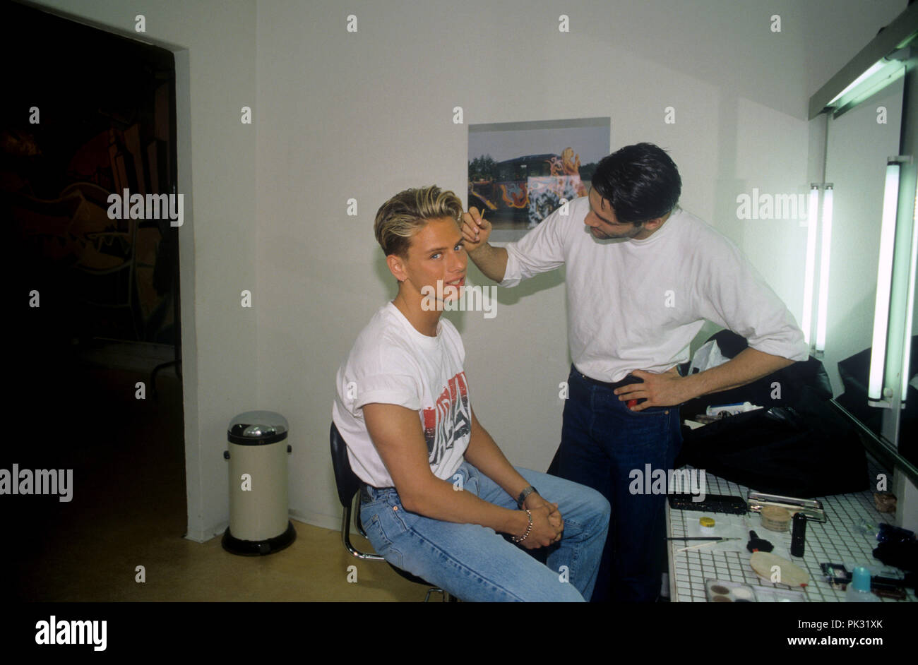 Jeremy Jordan am 24.02.1993 in München. | Verwendung weltweit Stockfoto