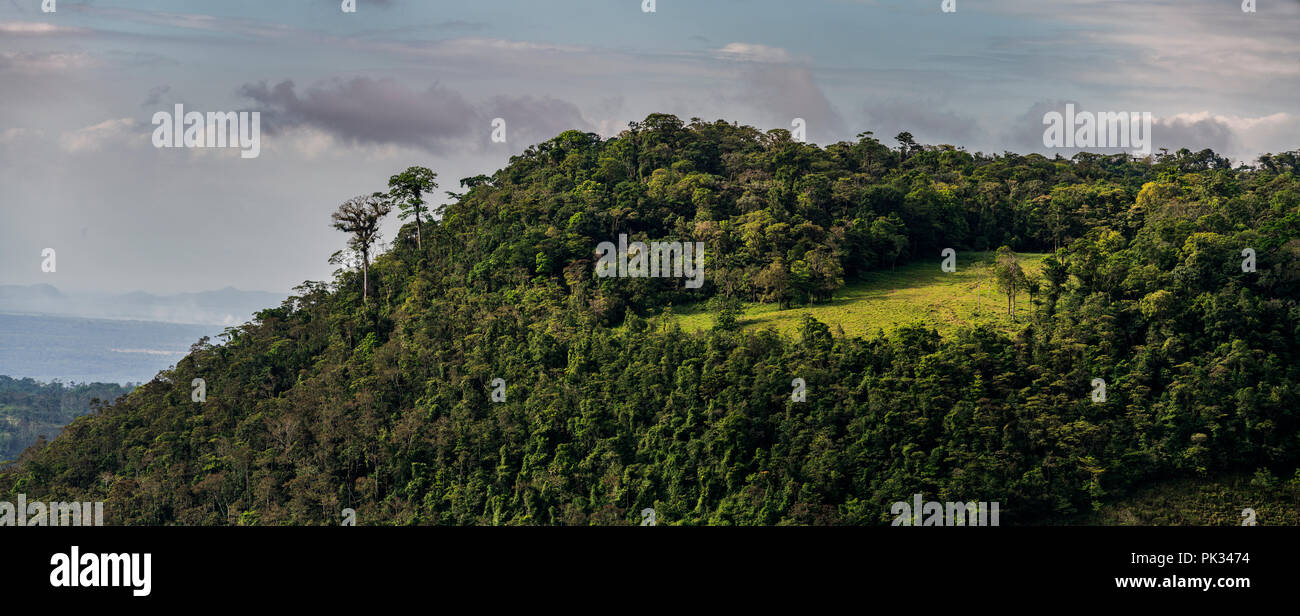 Blick vom Mirador El Silencio Hotel, San Carlos, Costa Rica Stockfoto