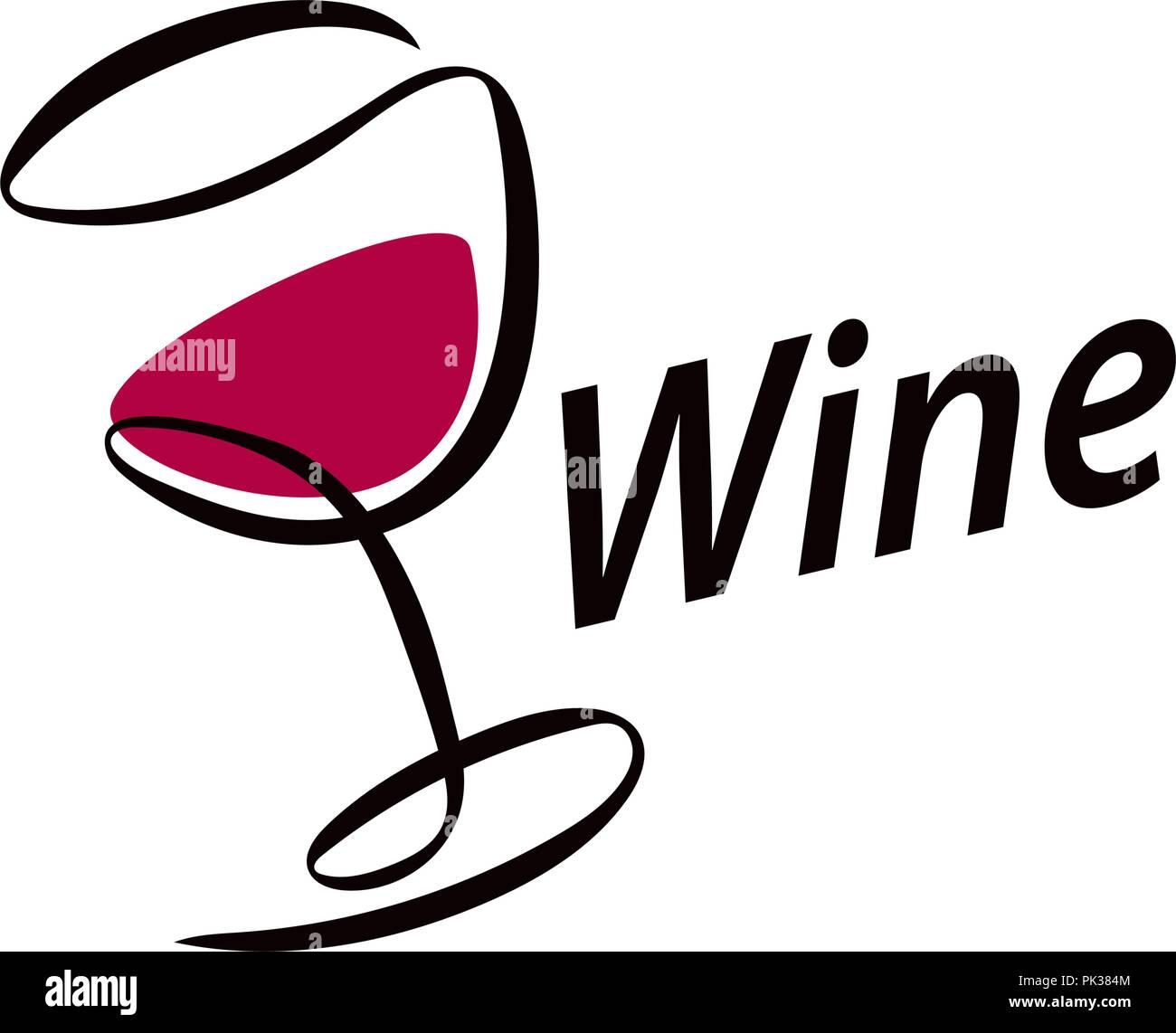 Vektor Wein Logo Stock Vektorgrafik Alamy