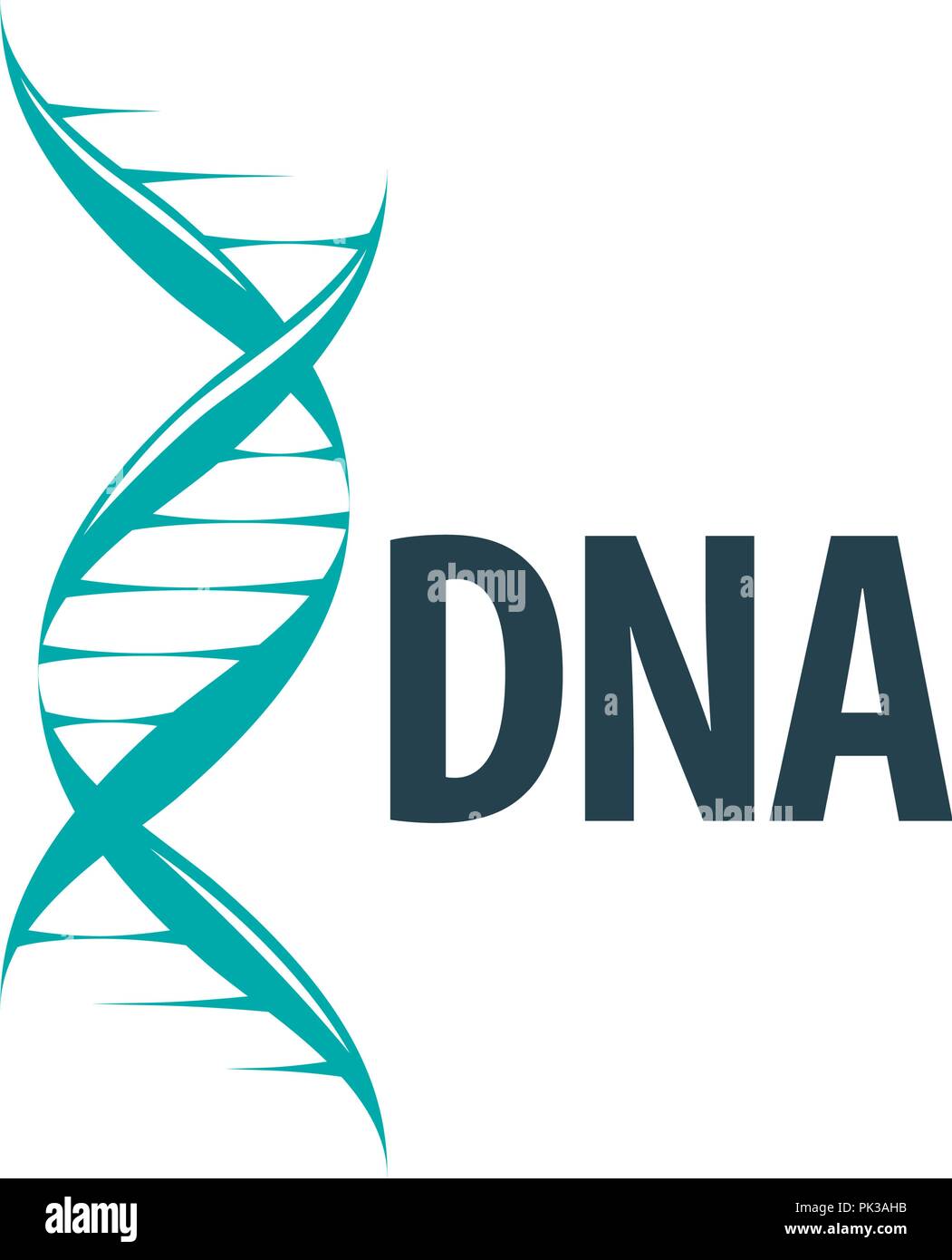 Vektor logo dna Stock Vektor