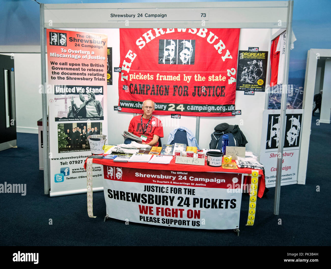 Eine an der TUC-Kongress in Manchester. Stockfoto