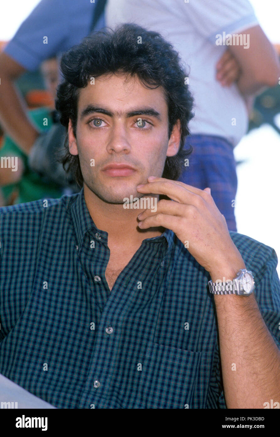 Anthony Delon am 26.06.1987 in Çesme. | Verwendung weltweit Stockfoto
