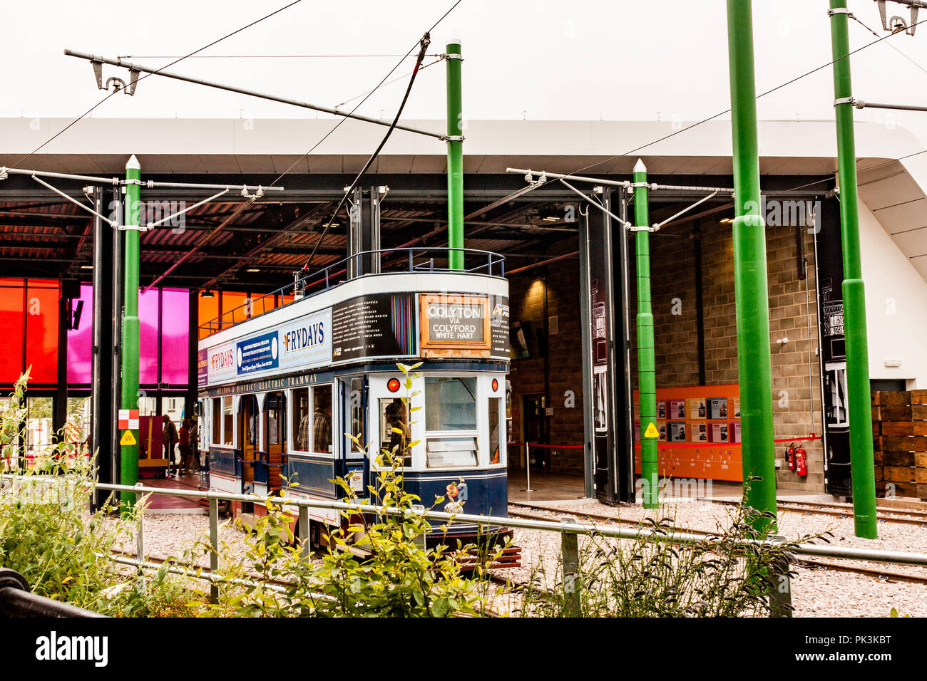 Seaton Tramway in Seaton, Devon, Großbritannien Stockfoto