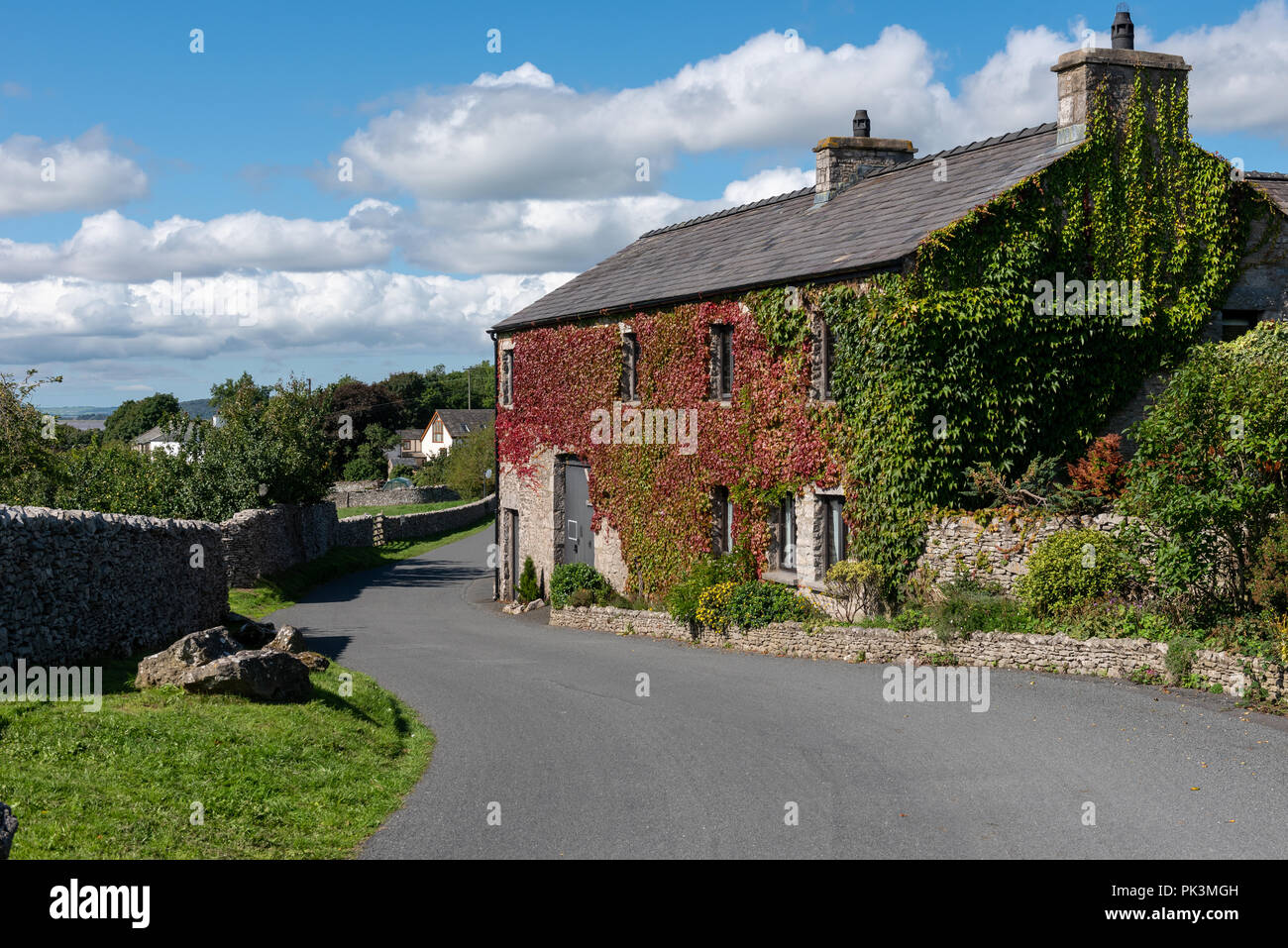 Weit Arnside an den Grenzen von Cumbria und Lancashire Stockfoto