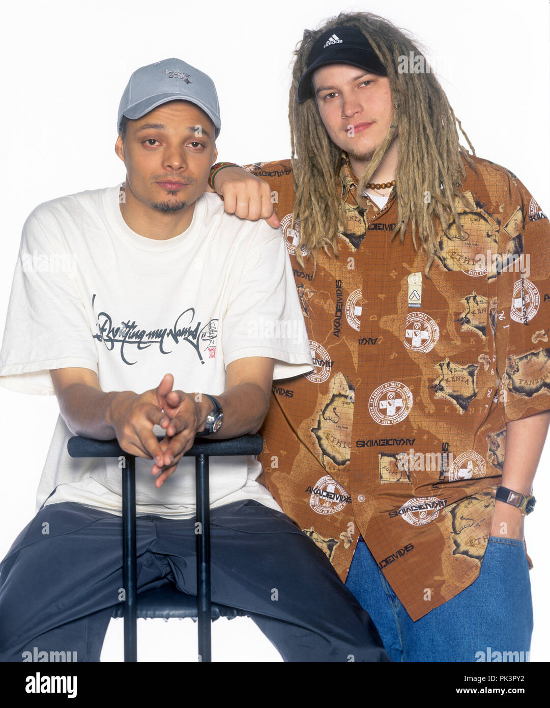 Bomfunk MC's am 01.09.2000 in Erfurt. | Verwendung weltweit Stockfoto
