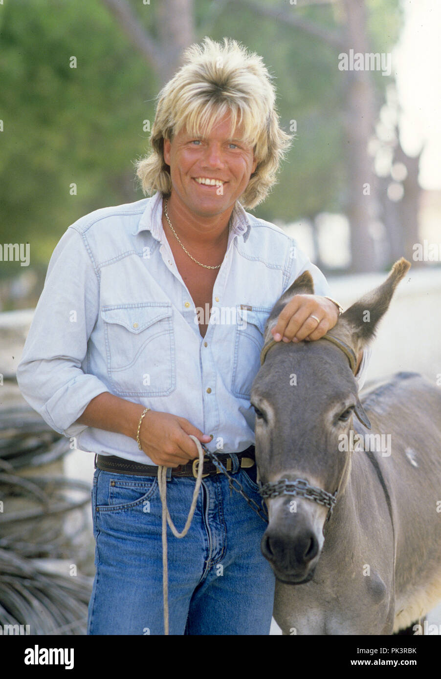 Dieter Bohlen im Juli 1988 in Çesme. | Verwendung weltweit Stockfoto