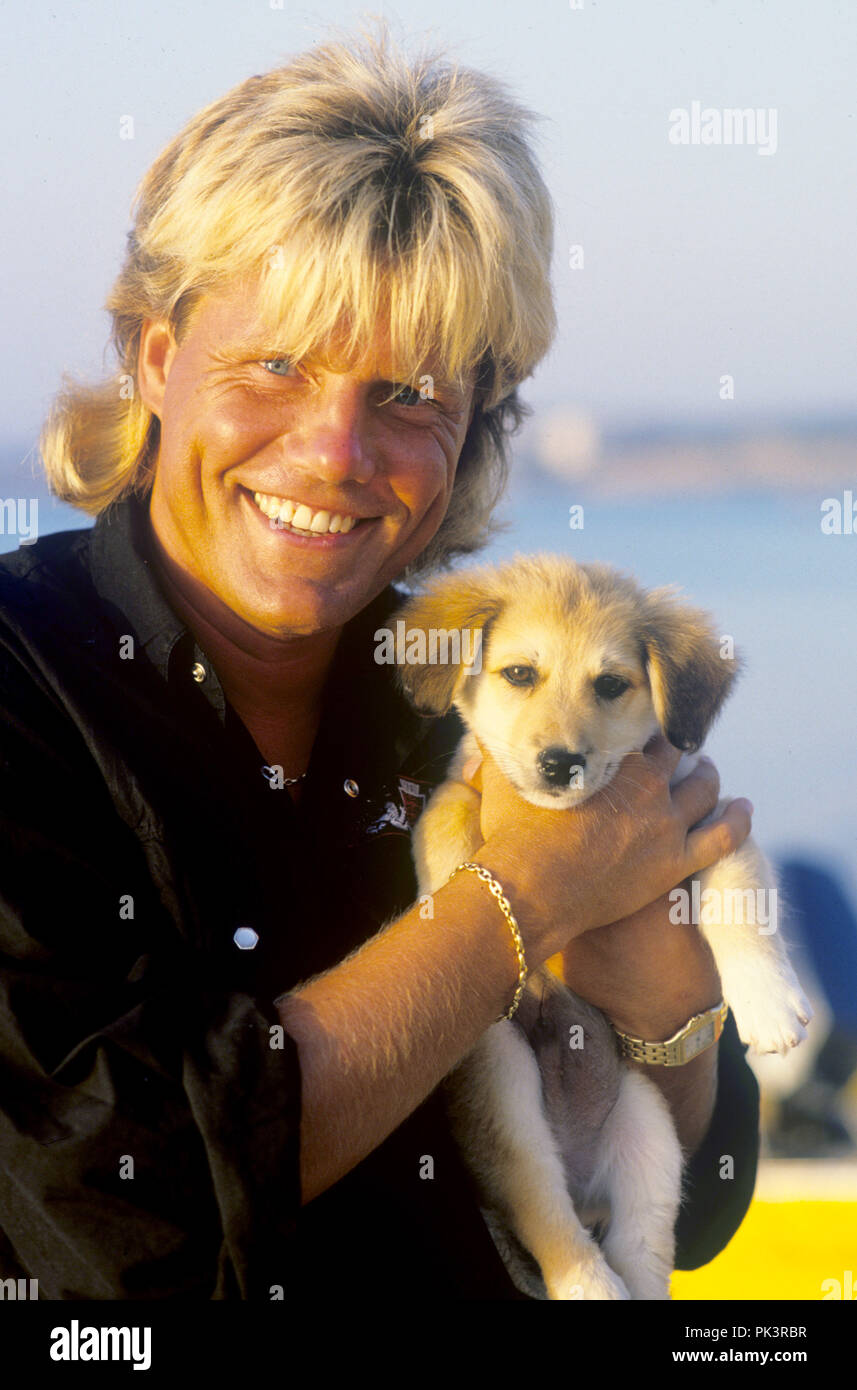 Dieter Bohlen im Juli 1988 in Çesme. | Verwendung weltweit Stockfoto
