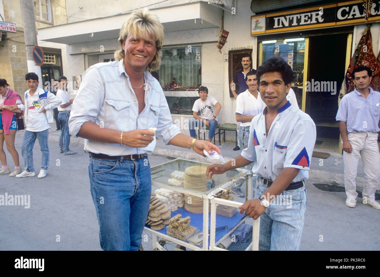 Dieter Bohlen im Juli 1988 in Çesme. | Verwendung weltweit Stockfoto