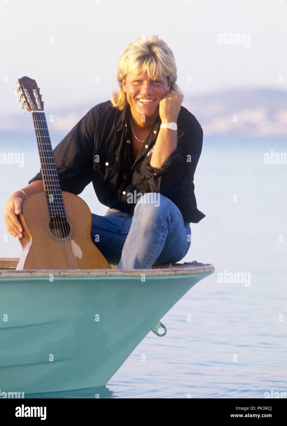 Dieter Bohlen im Juli 1988 in Çesme. | Verwendung weltweit Stockfoto