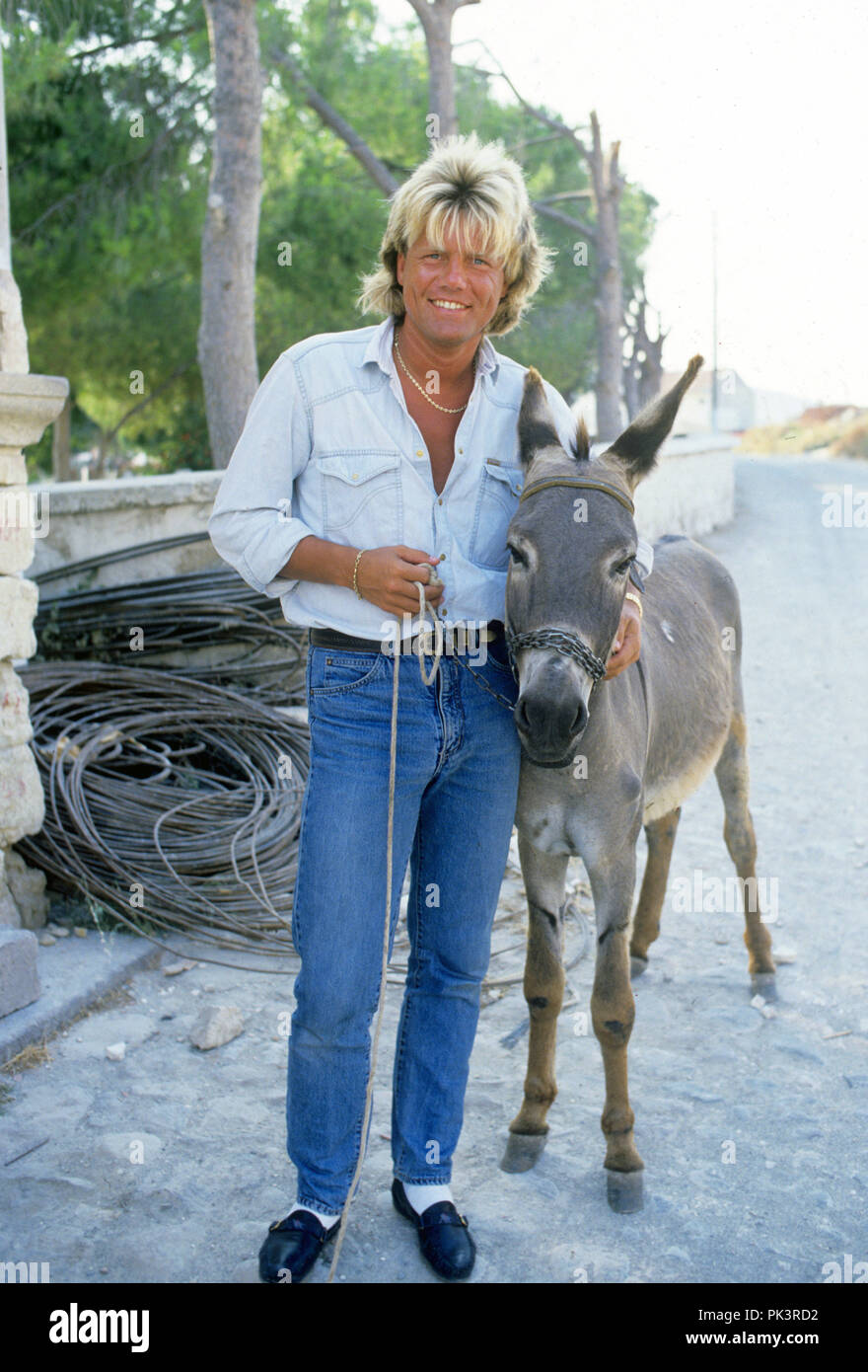 Dieter Bohlen im Juli 1988 in Çesme. | Verwendung weltweit Stockfoto
