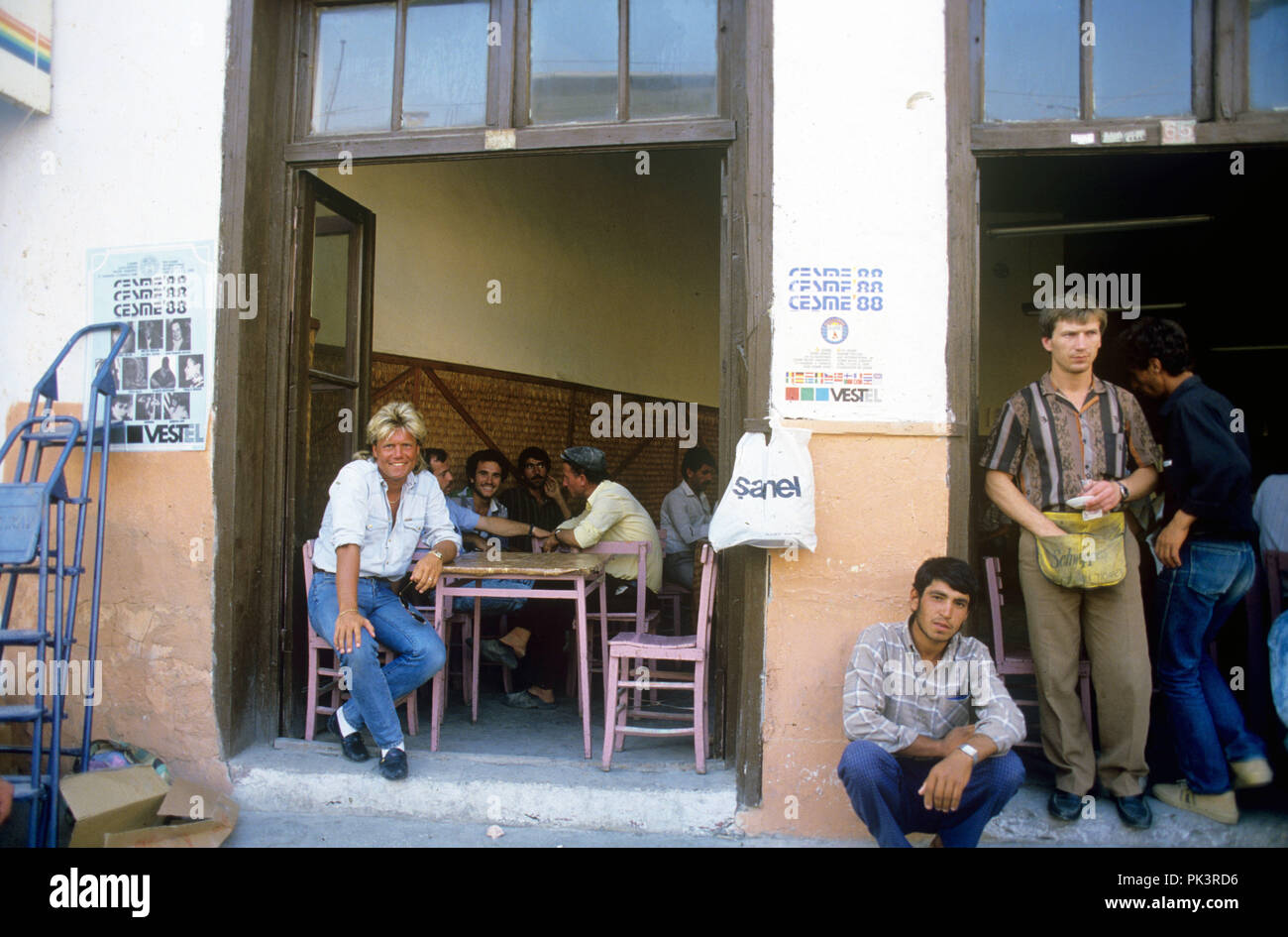 Dieter Bohlen im Juli 1988 in Çesme. | Verwendung weltweit Stockfoto